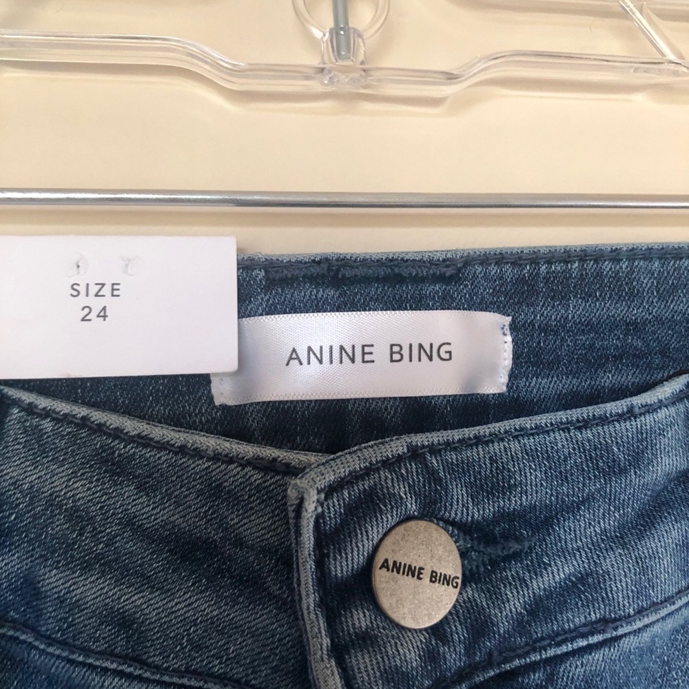 Anine Bing Front Pocket Flare Designer Jeans 24 - Picture 4 of 14